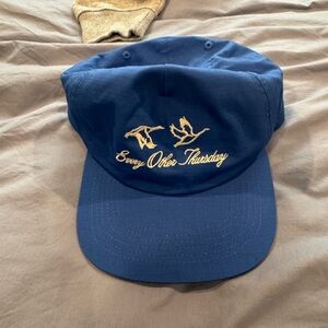 Blue Every Other Thursday Cap with Embroidered Design